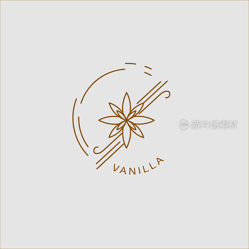 Vector icon and logo for spices and herbs